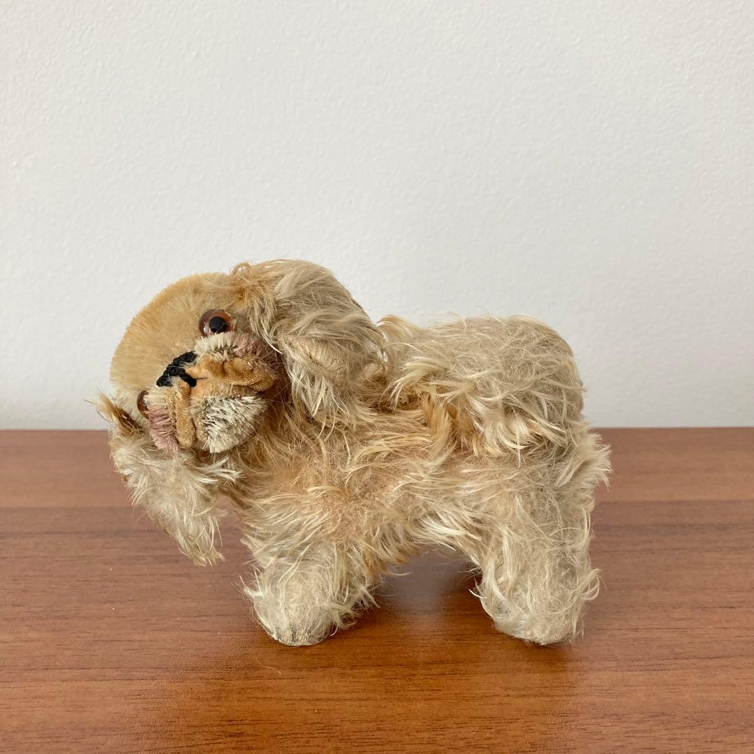 ペキニーズ　オールドシュタイフ　シュタイフ　犬　ぬいぐるみ　ドイツ　ヴィンテージ