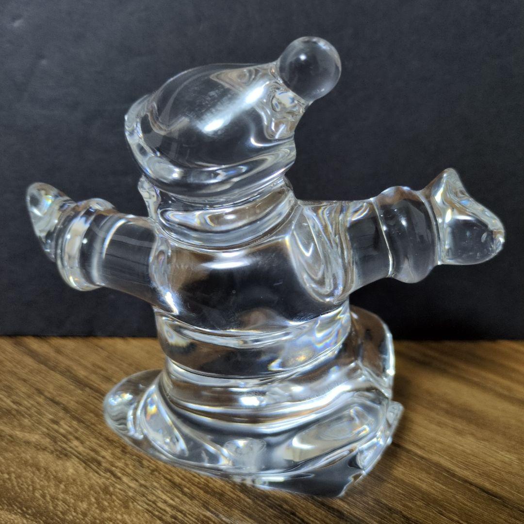 Baccarat バカラ スノボーに乗る サンタクロース フィギュア