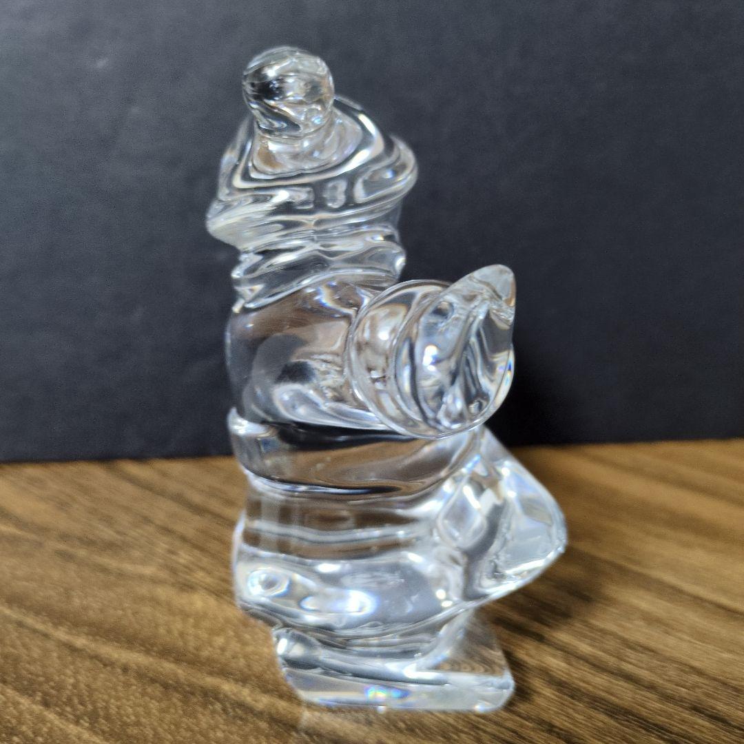 Baccarat バカラ スノボーに乗る サンタクロース フィギュア