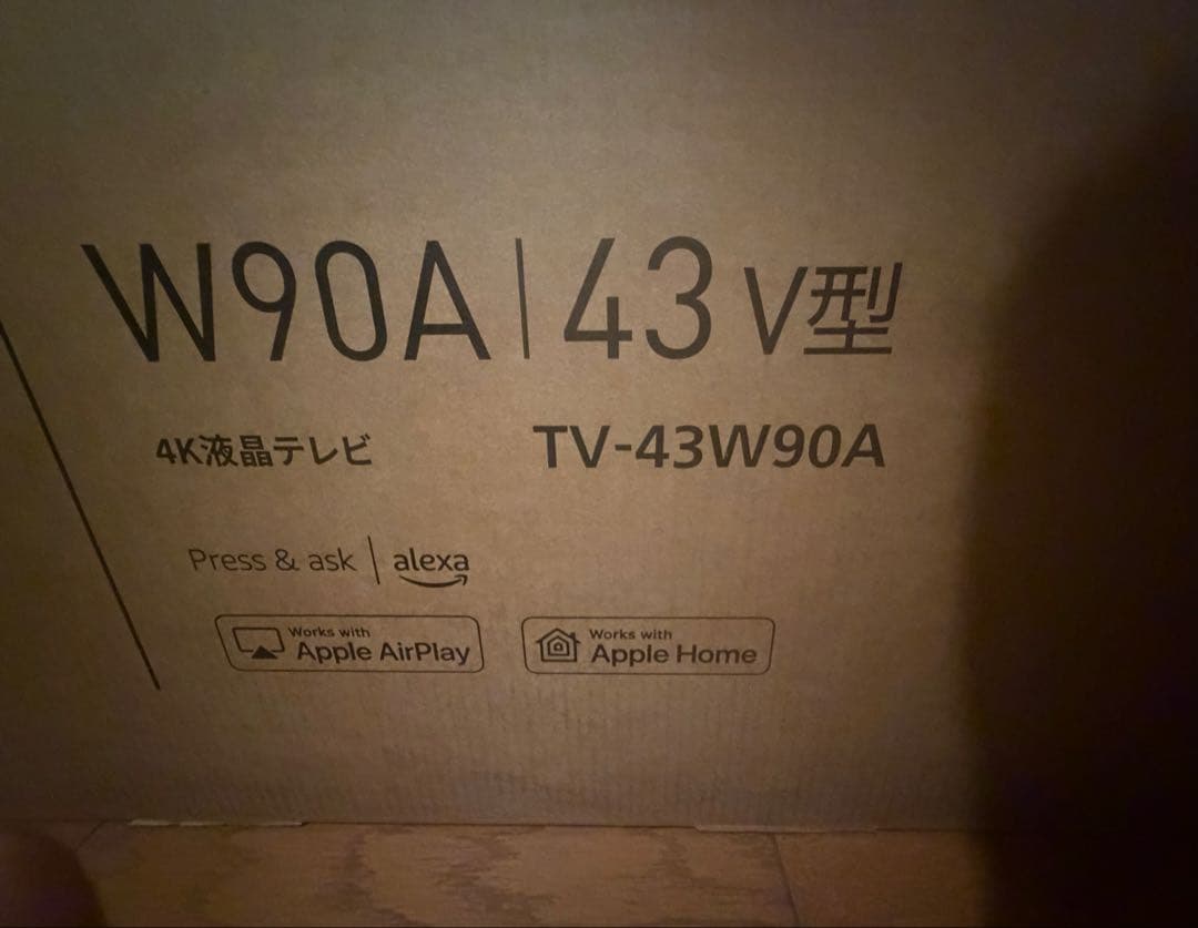 Panasonic 43型 4K液晶テレビ TV-43W90A
