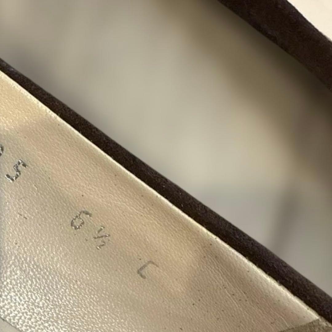 ◾️フェラガモ　ブラウン　バレエフラットシューズ　361/2