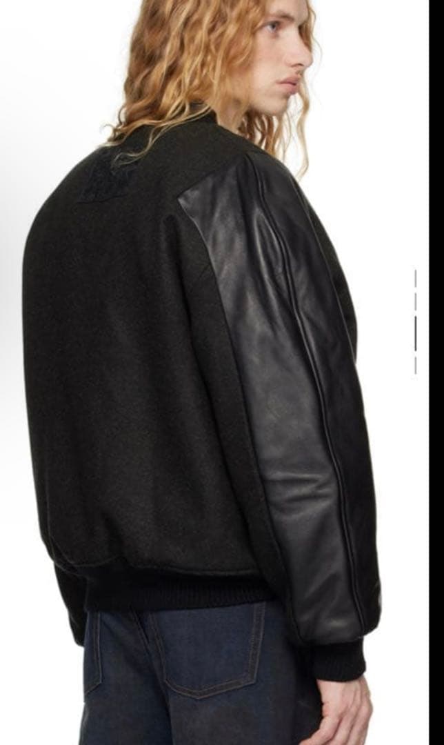 acne studious ウール&レザーボンバージャケット【新品】