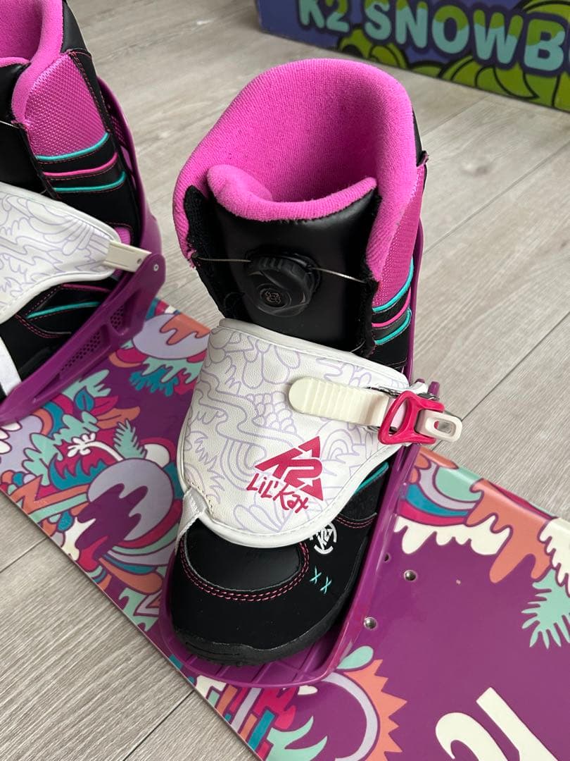 K2 子ども用スノーボード110㌢ビンディングブーツ21㌢3点セット