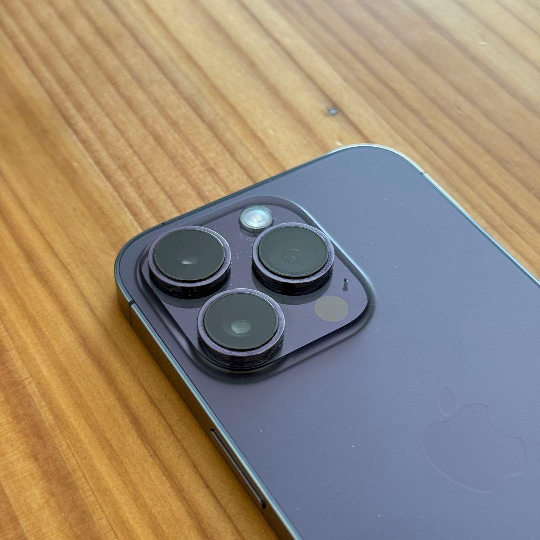 【美品】iPhone14プロ 本体 ディープパープル 256GB SIMフリー