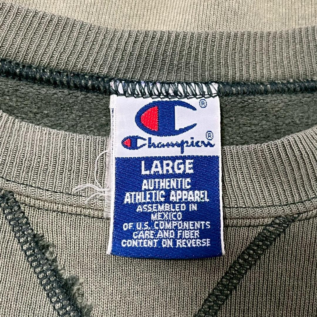 鬼フェード 90s champion ワンポイントスウェット 緑 PM76