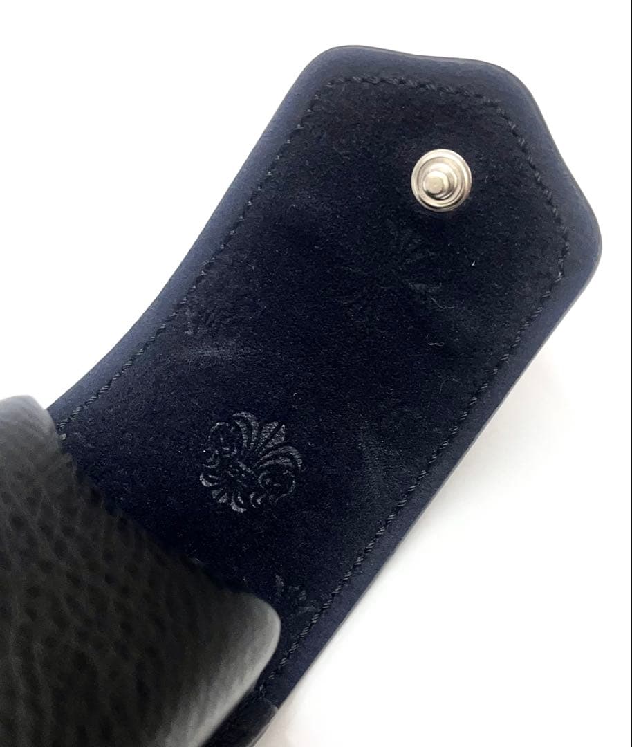 クロムハーツ メガネケース スクロールラベル ブラック ※おまけ付き