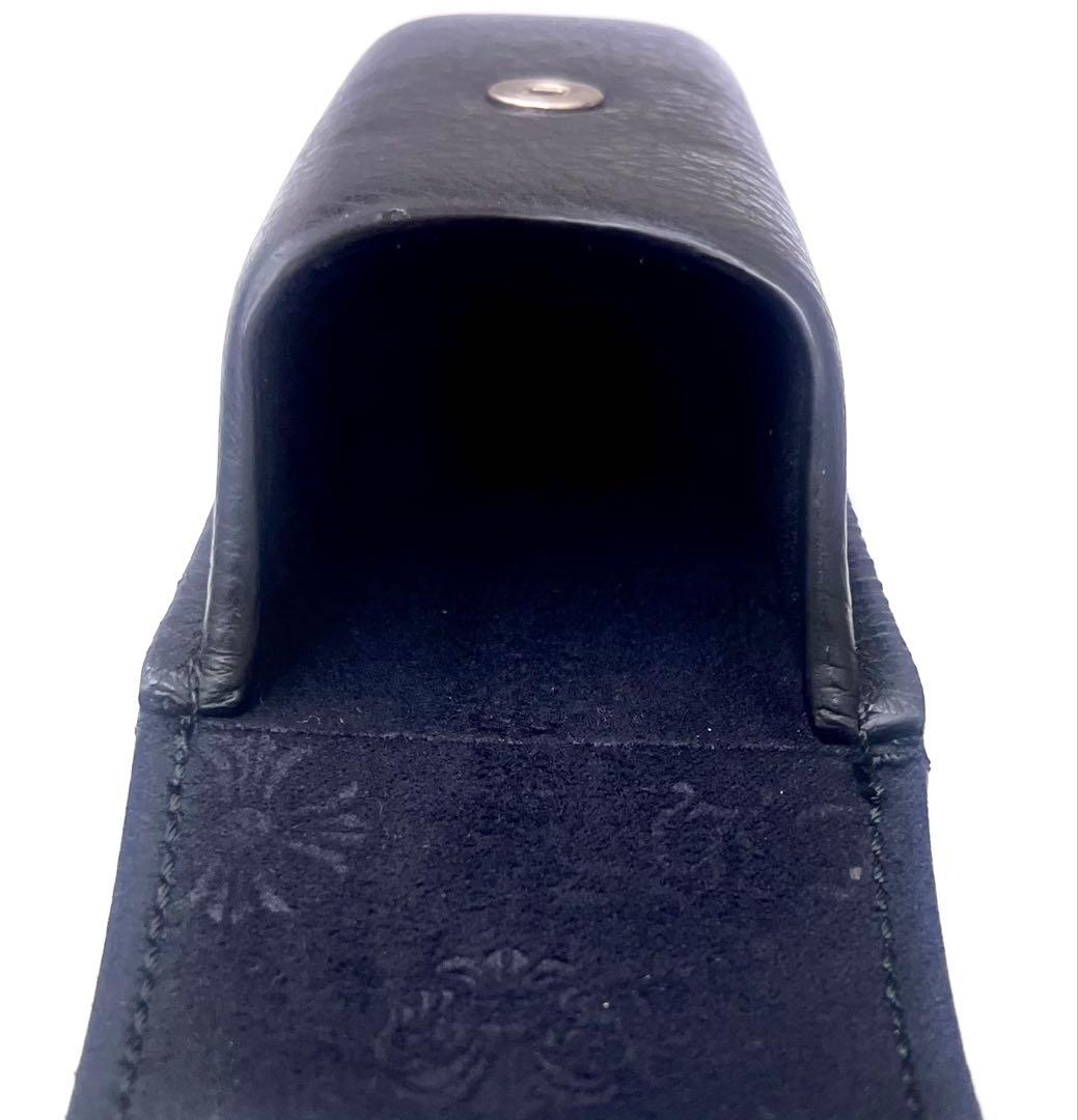 クロムハーツ メガネケース スクロールラベル ブラック ※おまけ付き