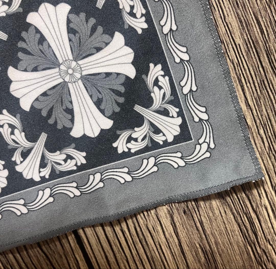 クロムハーツ メガネケース スクロールラベル ブラック ※おまけ付き