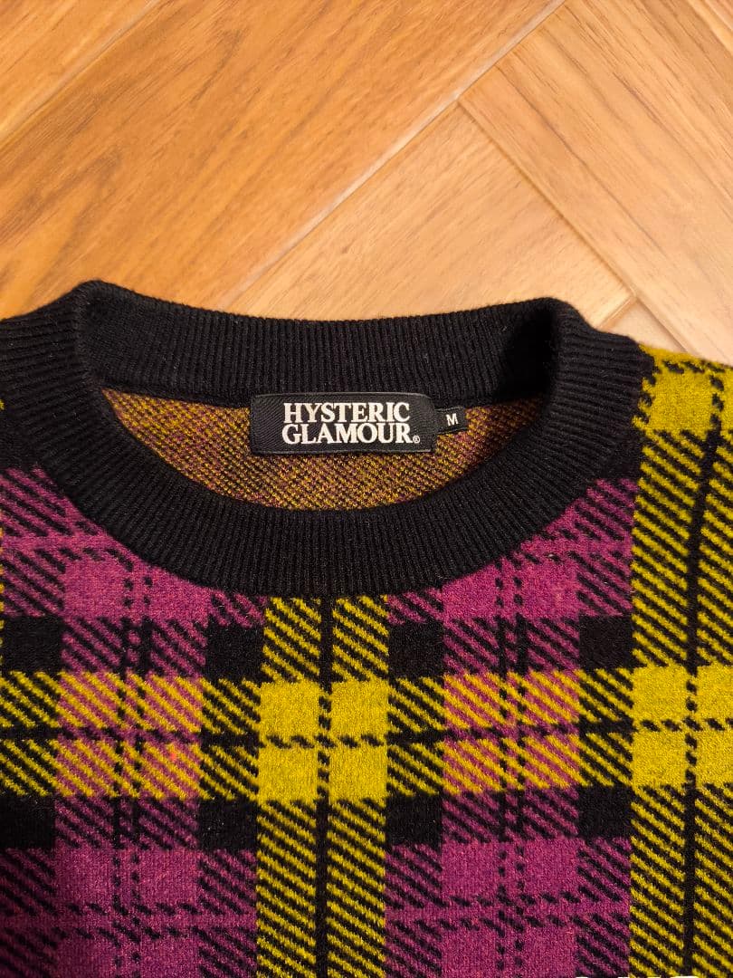 ヒステリックグラマー ニットセーター チェック HYSTERIC GLAMOUR
