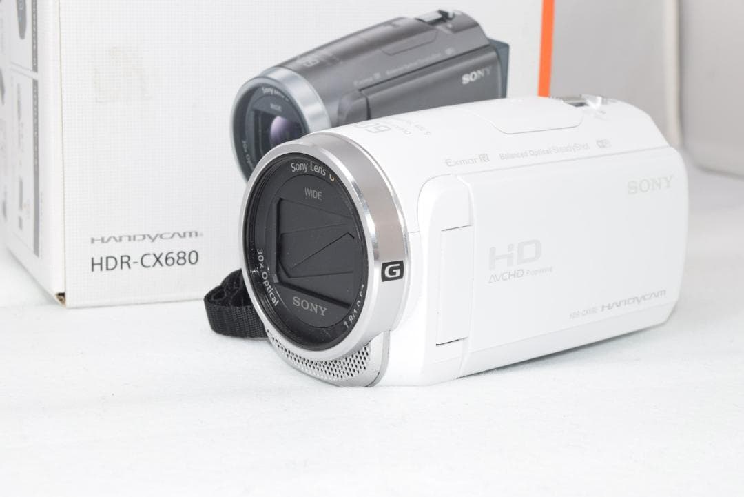 綺麗な展示品☆SONY HDR-CX680 ホワイト☆安心の1年保証付