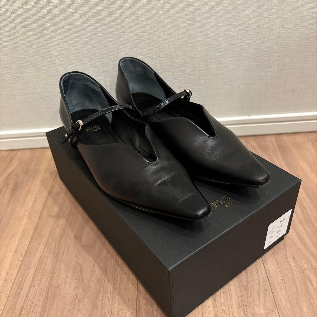 HENRI EN VARGO メリージェーン　ブラック　23.5cm