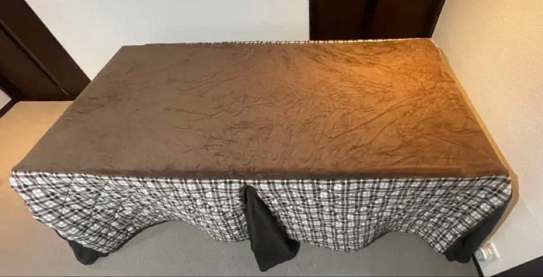 TORSBY テーブル ハイグロス ホワイト クロムメッキ 180×85 コタツ