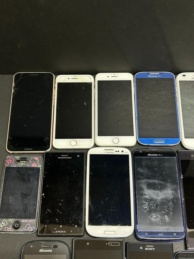 大量 携帯電話 スマホ スマートフォン iPhone 他 ジャンク 部品取り ③