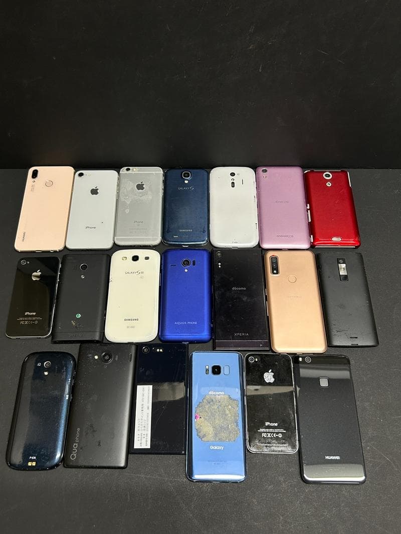 大量 携帯電話 スマホ スマートフォン iPhone 他 ジャンク 部品取り ③