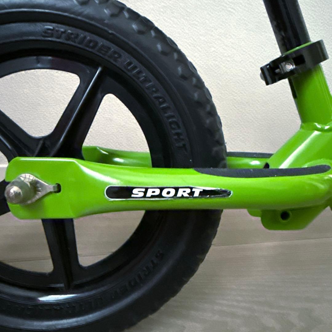 STRIDERストライダーグリーンスポーツモデルSPORT 12インチカバー付き