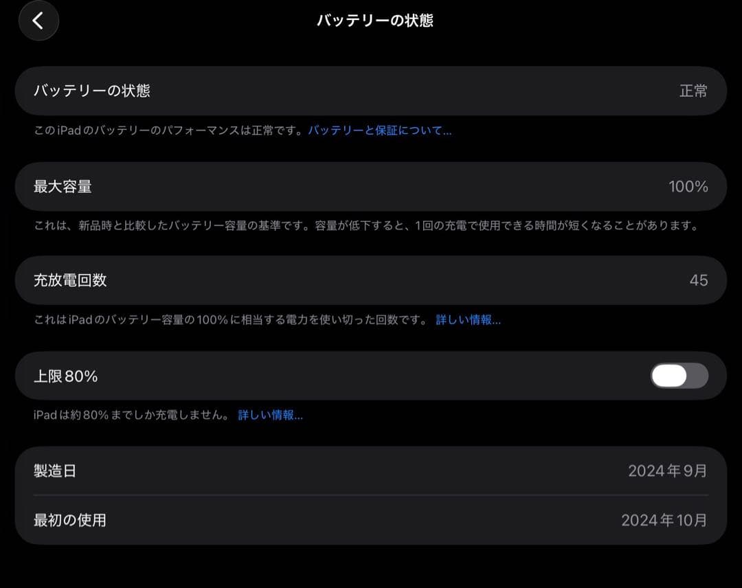 iPad mini第7世代　256GB ブルーほぼ新品