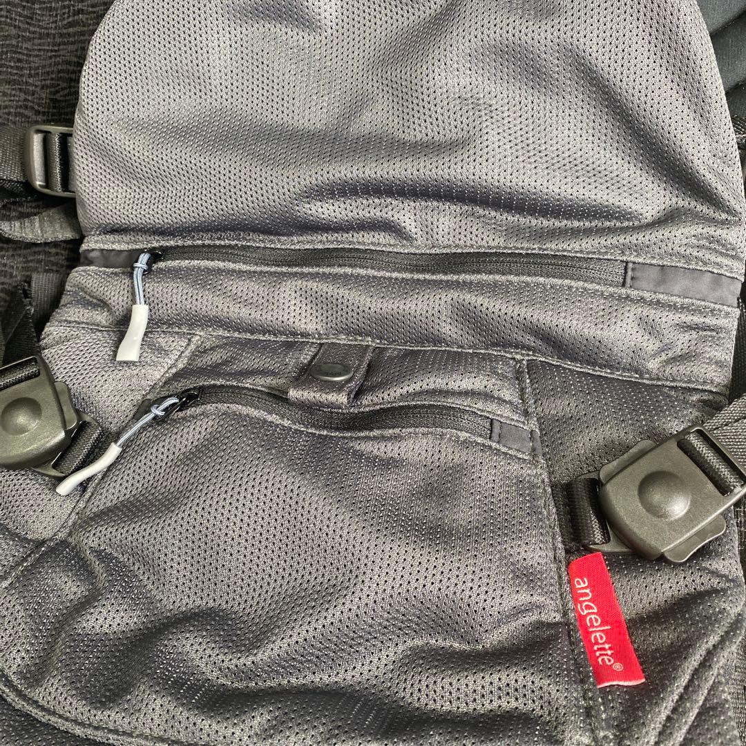 ON angelette 抱っこ紐 チャコールグレー