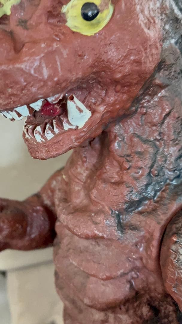 当時物　マルサン　キングゴジラ　ソフビ　オリジナル　パチ　怪獣　ブルマァク　恐竜