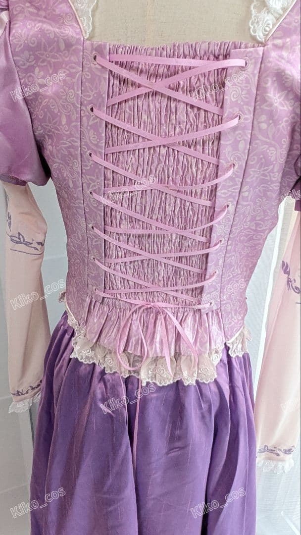 塔の上のラプンツェル　ドレス　レディース　コスプレ　Dハロ