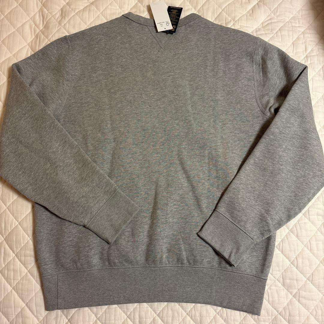 新品未使用！ラルフローレン スウェット　グレー　メンズ　USＬサイズ　ロゴ