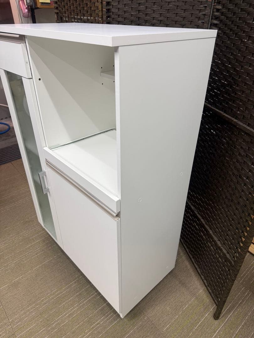 【超美品】ニトリ　レンジ台　(フォルムN RE1175 WH）　レンジボード