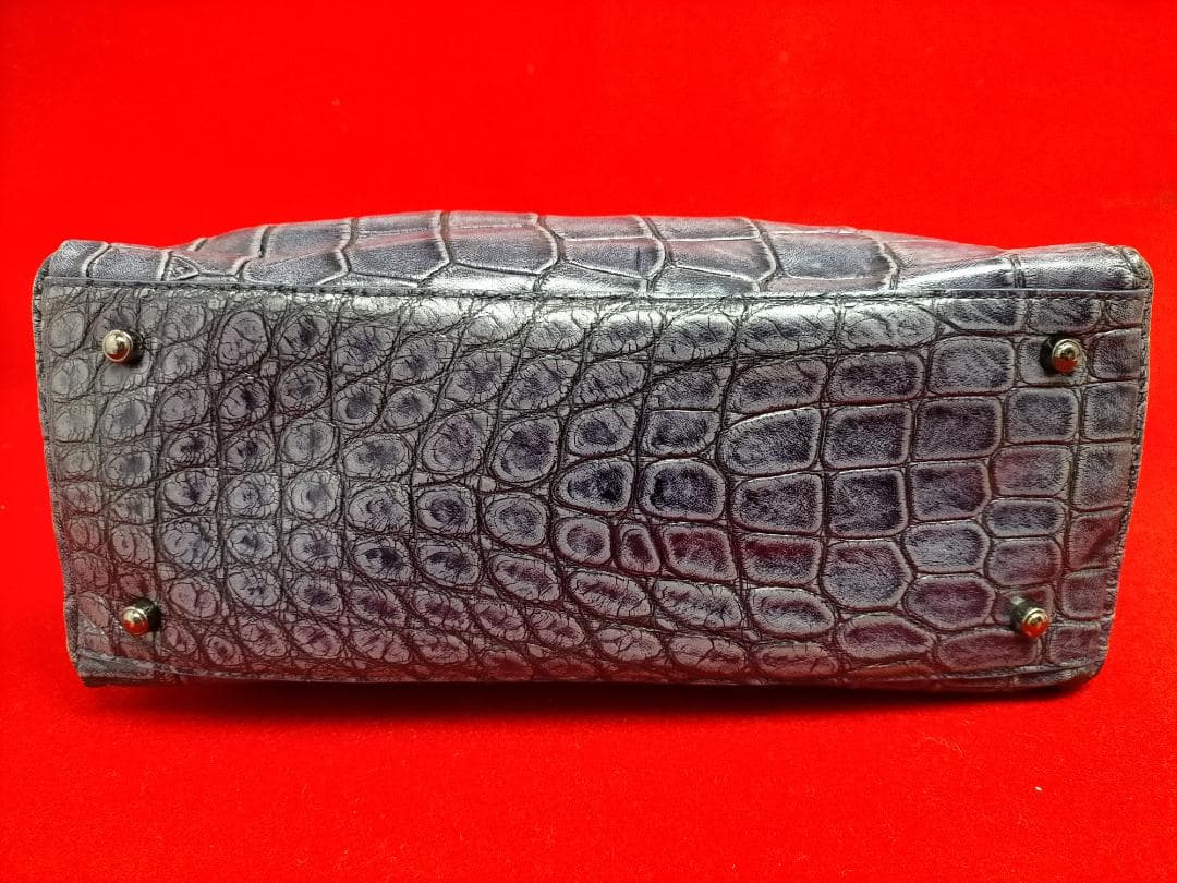 Ma'am ELEGANCE マームエレガンス クロコ ハンドバッグ