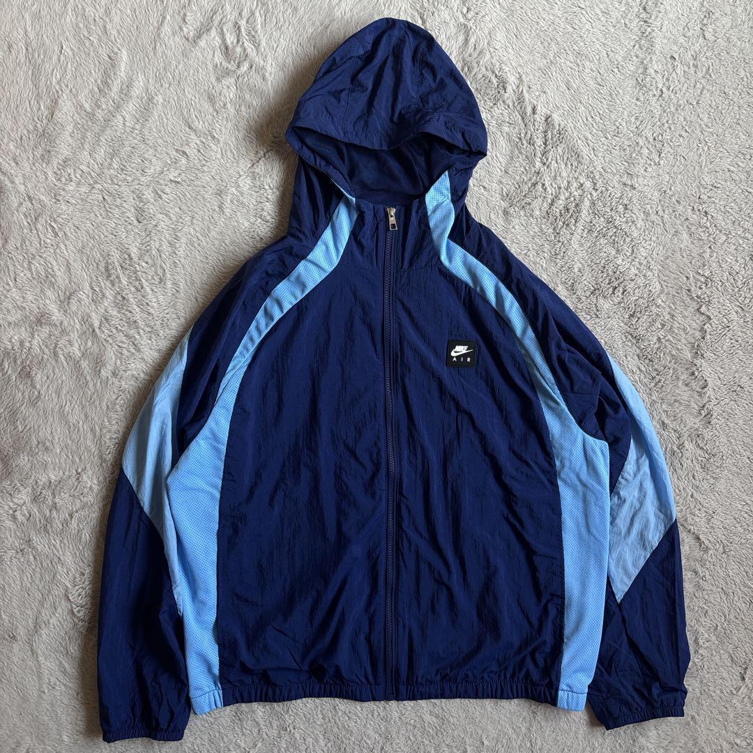 新品 NIKE ナイキ AIR ネイビー セットアップ ナイロンジャケット L