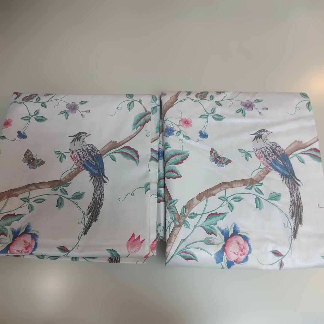 エルベデン ハンドメイドカーテン ローラアシュレイ 綿生地