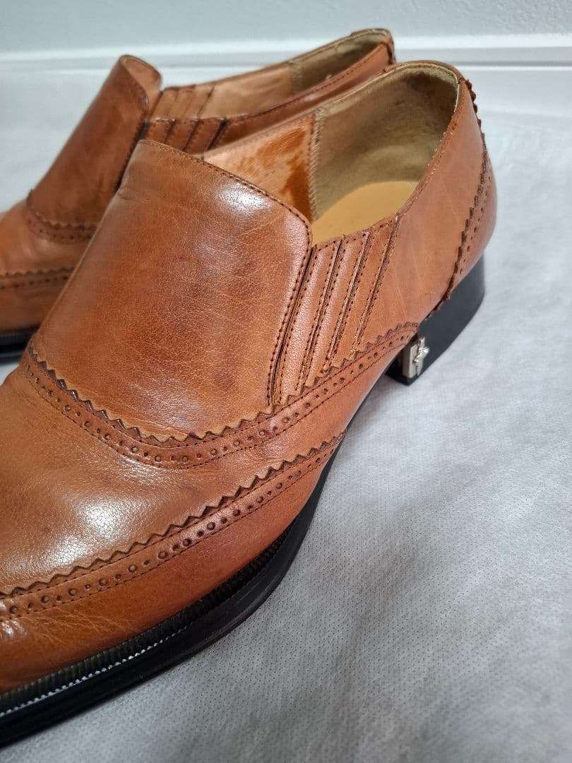 Vin28！GUCCI☆ レザー ブラウン ローファー 革靴