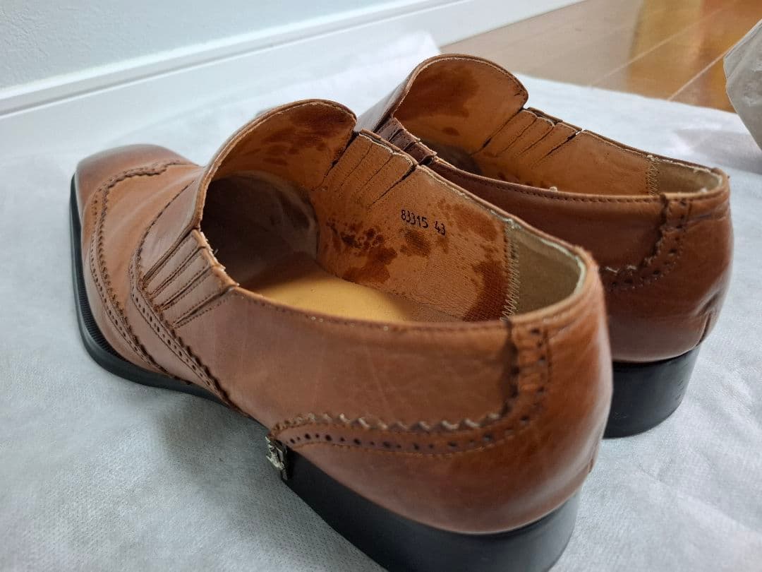 Vin28！GUCCI☆ レザー ブラウン ローファー 革靴