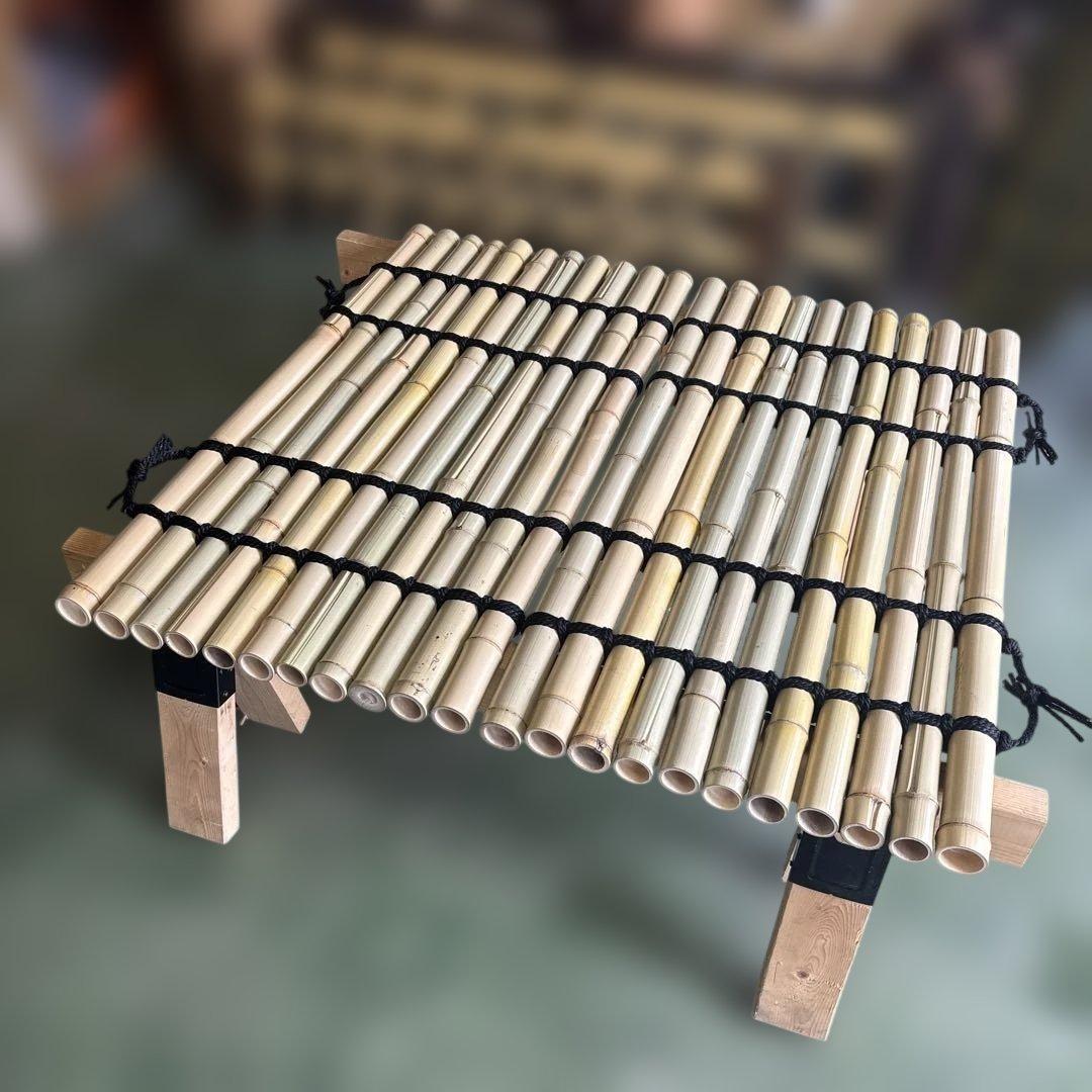 【ポパイさん専用】天然白竹　井戸蓋　2枚編み