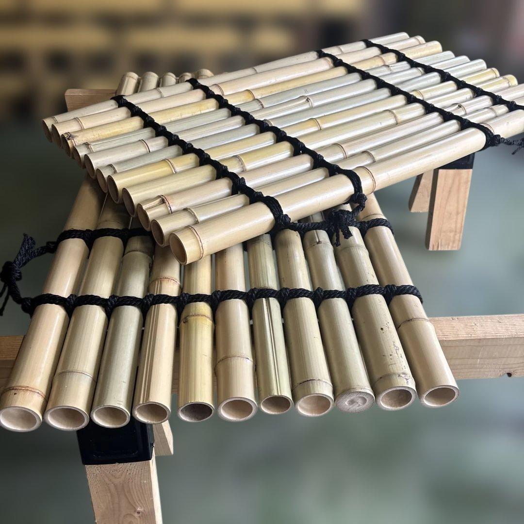 【ポパイさん専用】天然白竹　井戸蓋　2枚編み