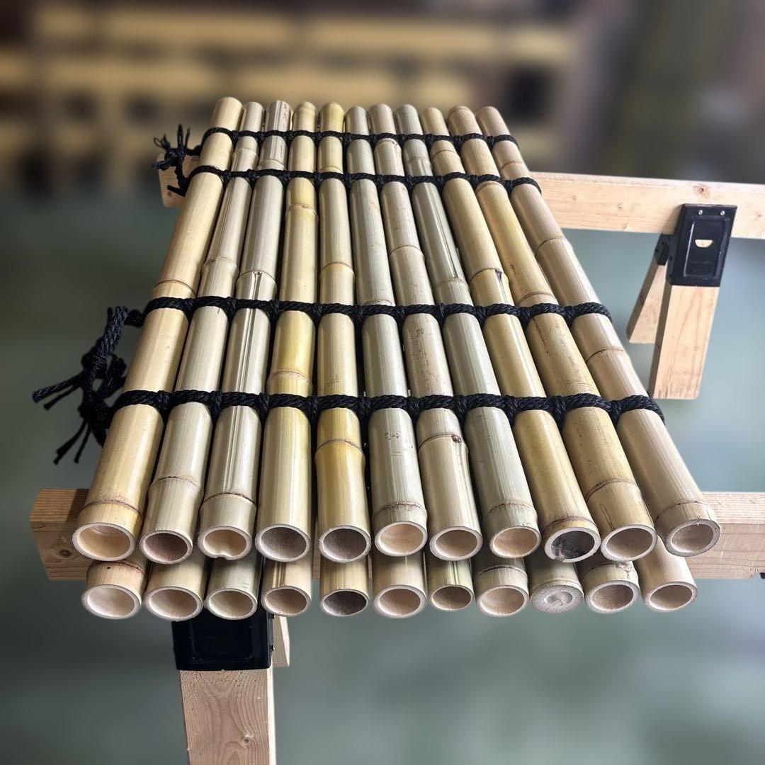 【ポパイさん専用】天然白竹　井戸蓋　2枚編み