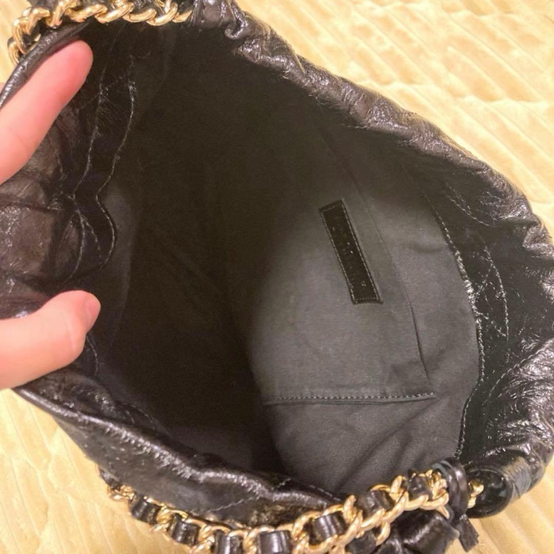 KY marco masi キルティング チェーンバッグ ブラック 本革