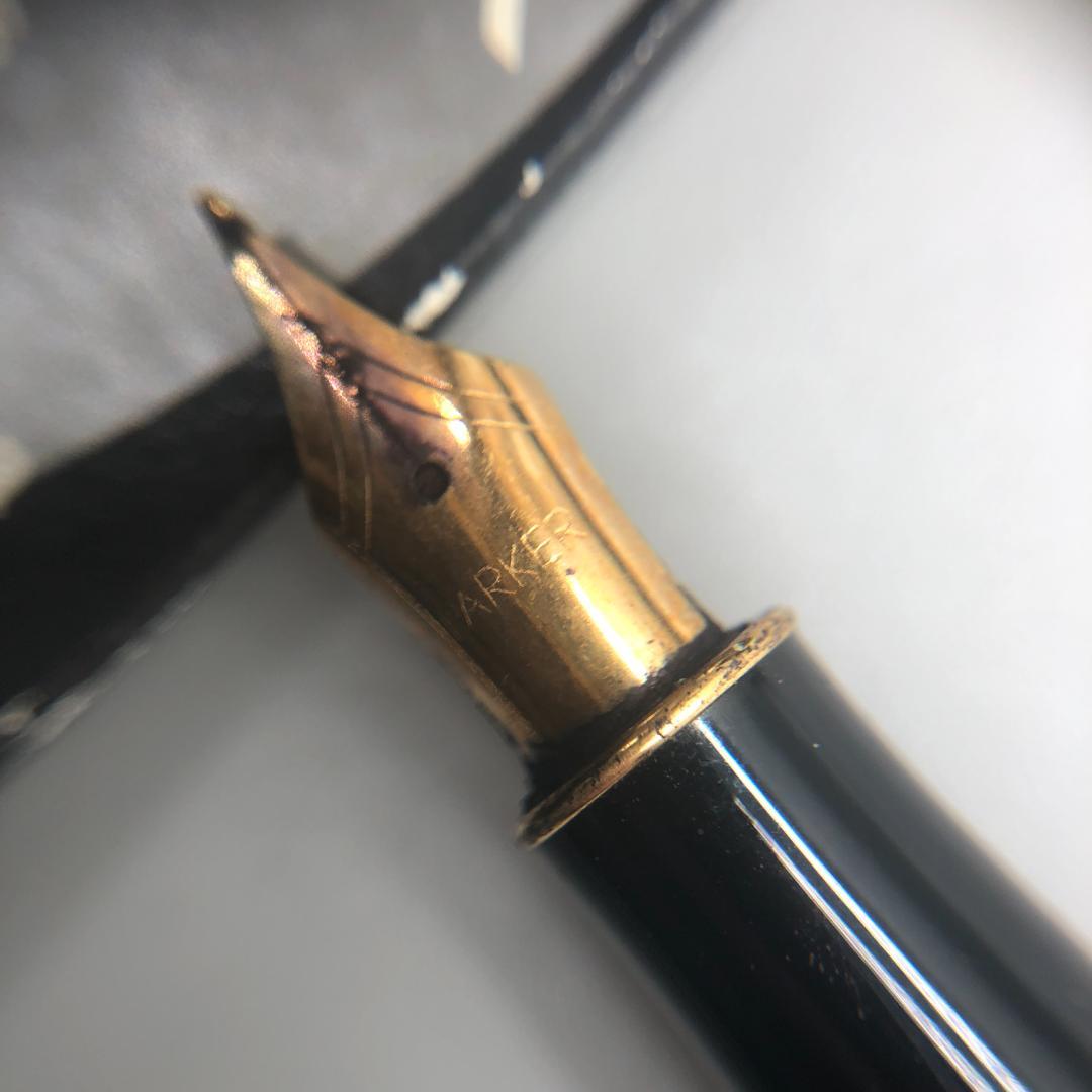 PARKER　パーカー　万年筆　ペン先　金色　ブラック　　文房具　希少品