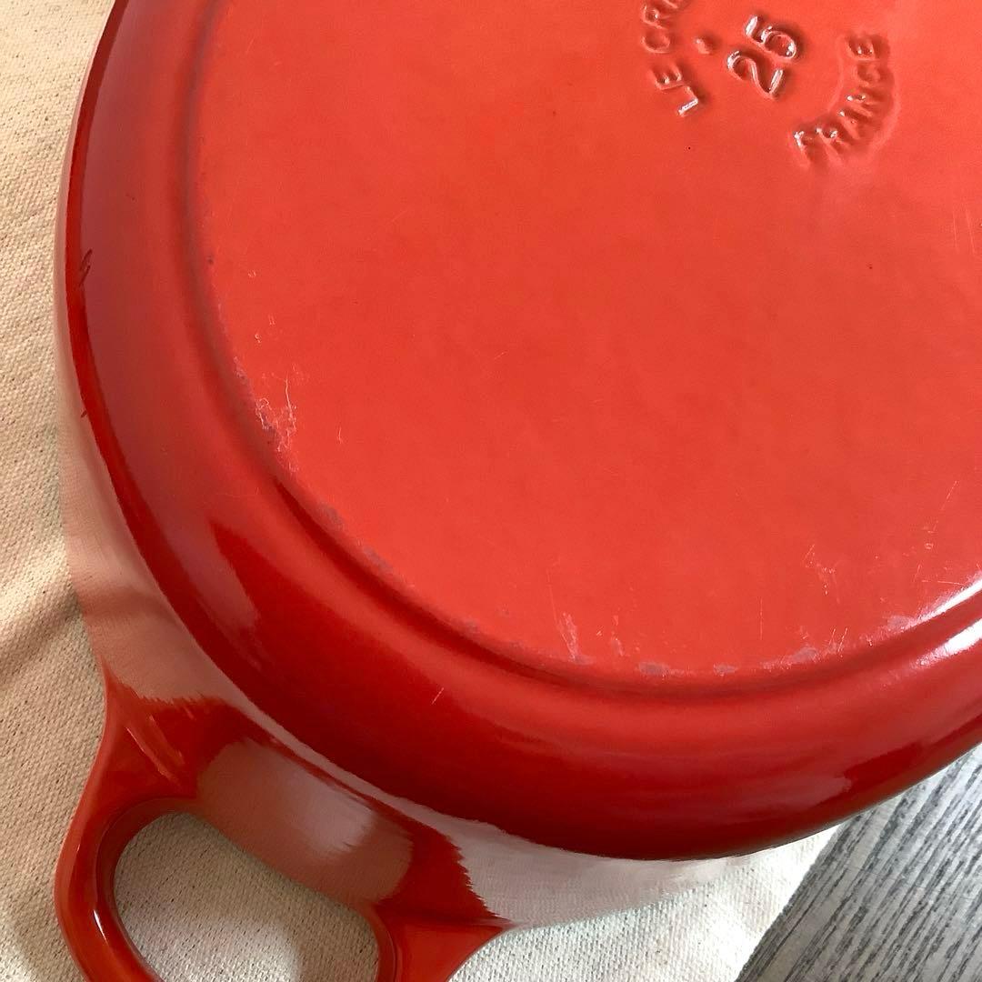 【美品】ルクルーゼ　ココット・オーバル 鍋25cm