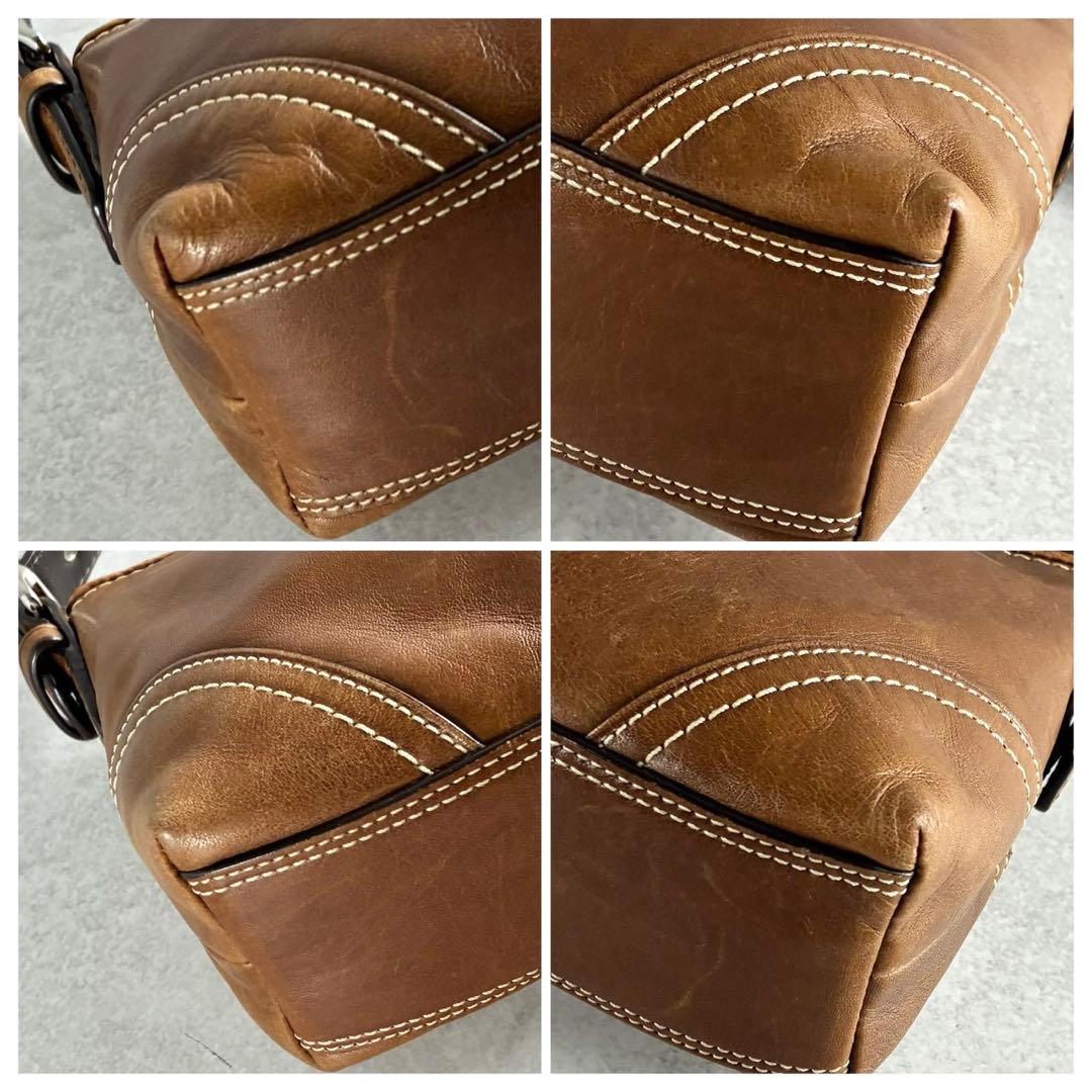 ✨美品✨コーチ　ハンドバッグ　ワンショルダーバッグ　レザー　ブラウン