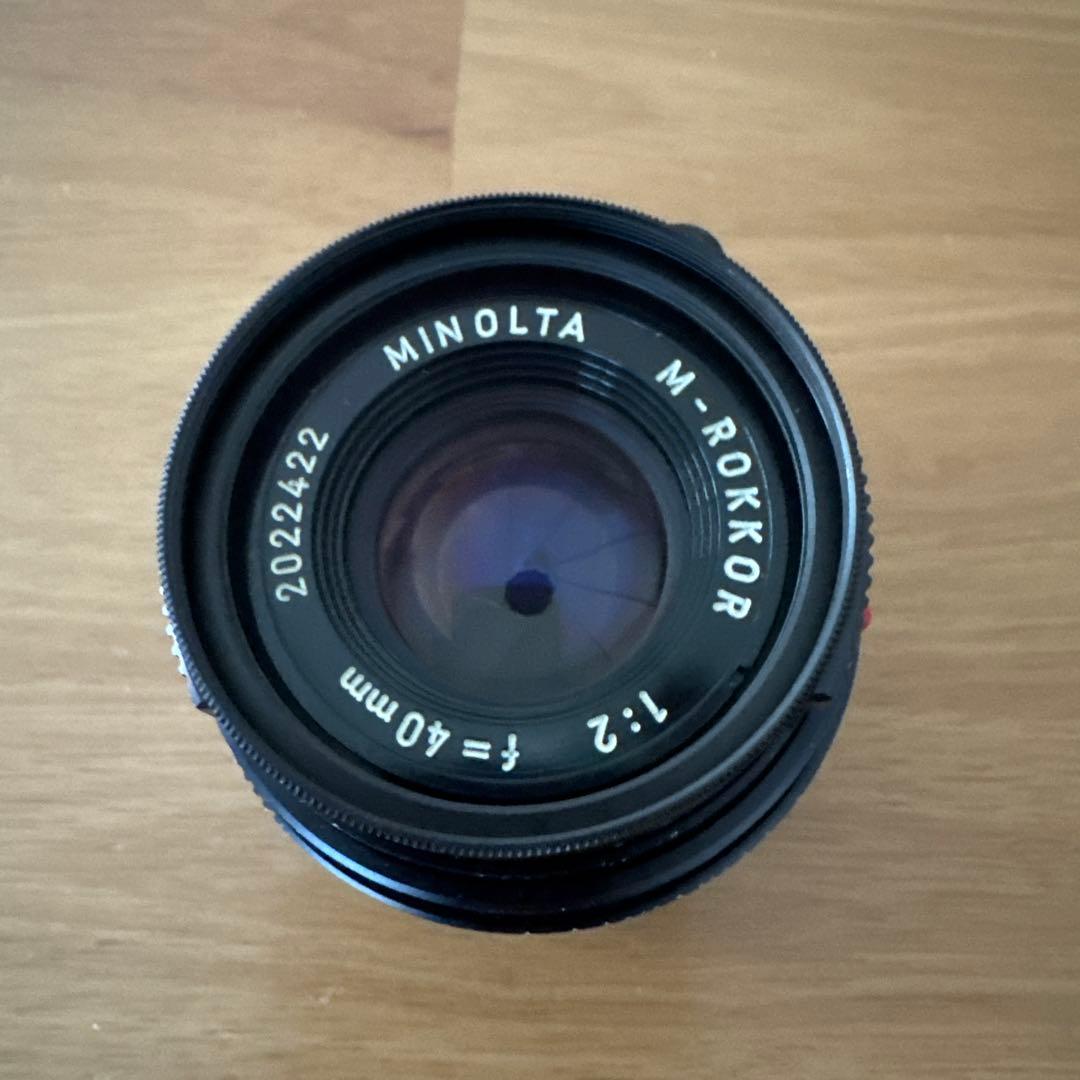 MINOLTA Mロッコール　M40mm F2 (CL用)