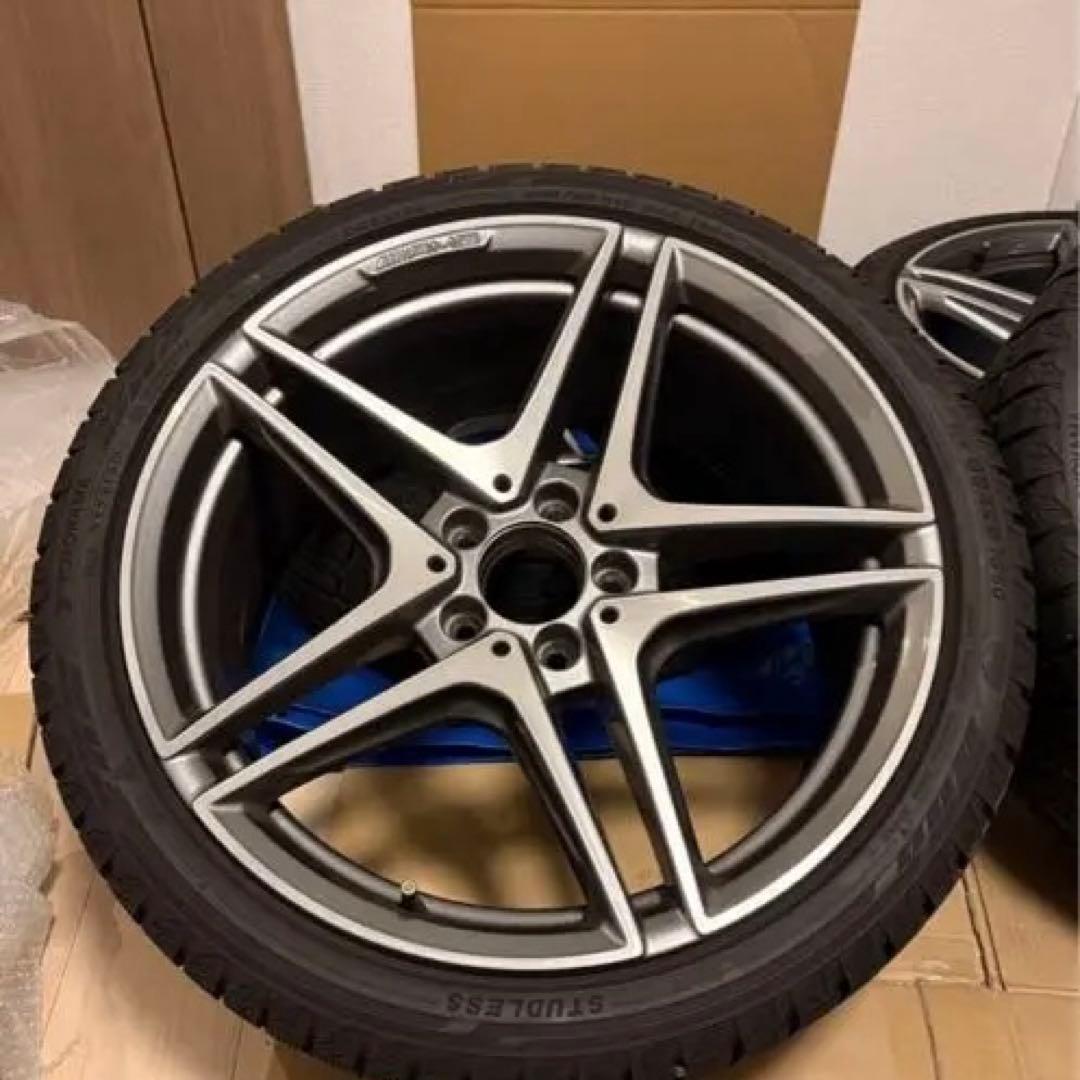 Mercedes-AMG C63S純正　スタッドレス付きアルミホイール4本セット
