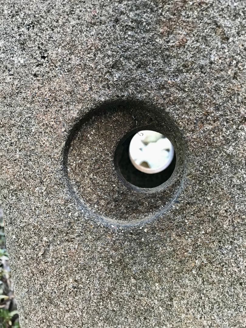 【天然自然石・道しるべ灯篭・茶庭灯篭】庭石オブジェ置物箱庭ガーデニング造園坪庭