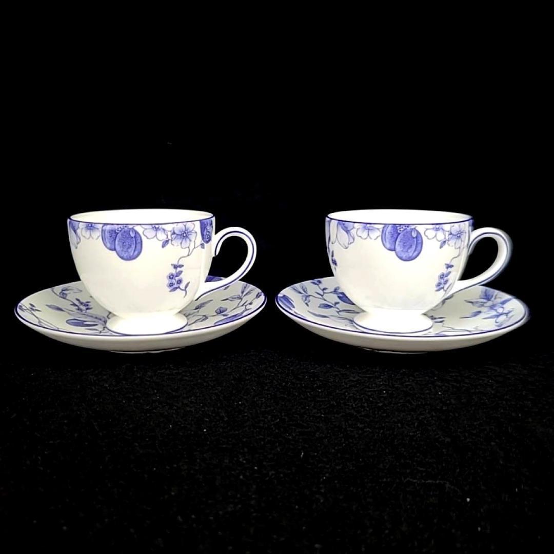 ☆未使用級☆ウェッジウッド　ブループラム　カップ&ソーサー　プレート　10点 1