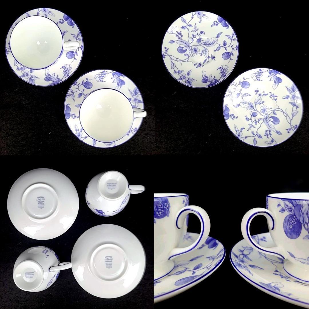☆未使用級☆ウェッジウッド　ブループラム　カップ&ソーサー　プレート　10点 1