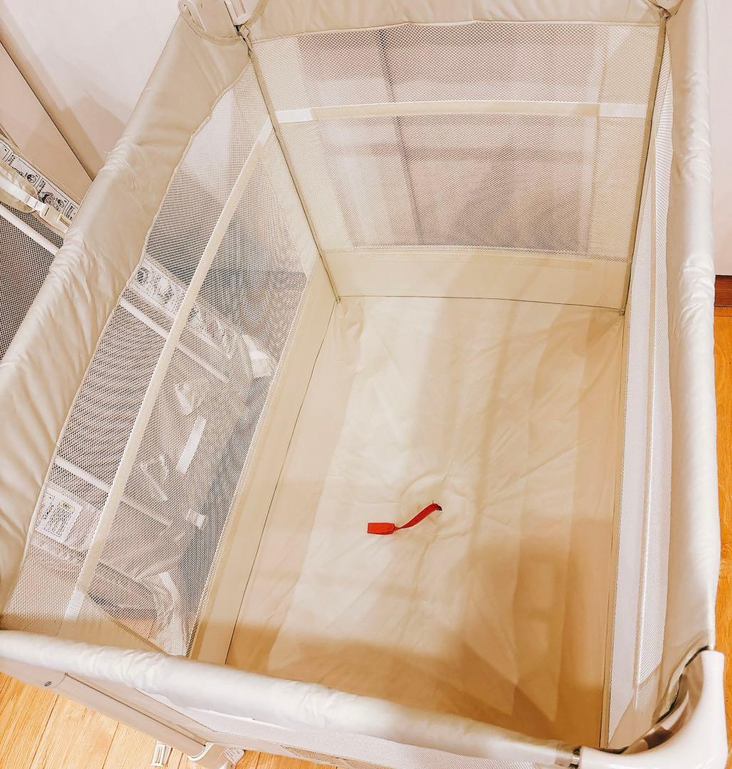 美品！Aprica アップリカ ベビーベッド ココネルエアー ミルク