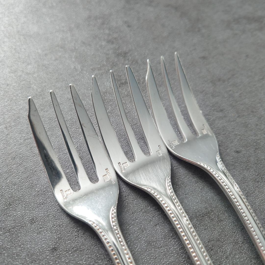 クリストフル パール ケーキフォーク 3点