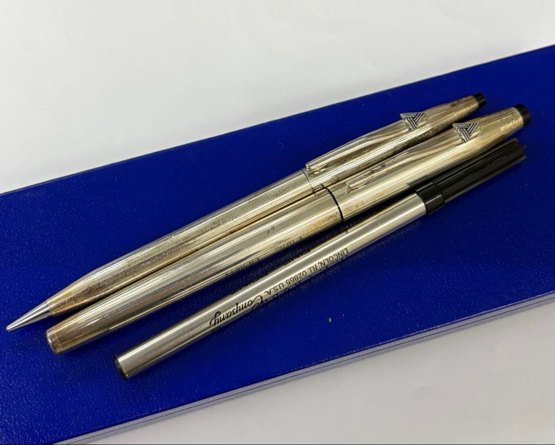 k*h様 CROSS スターリングシルバー　筆記具２本まとめ　クロス