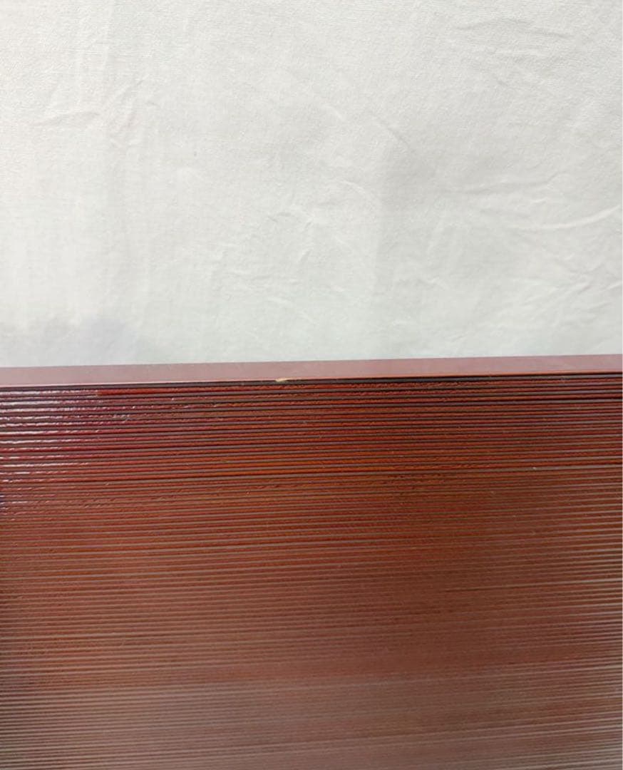 茶道具 平安昭斎作 山里棚 即中斎好 溜塗 千筋 組み立式 共箱