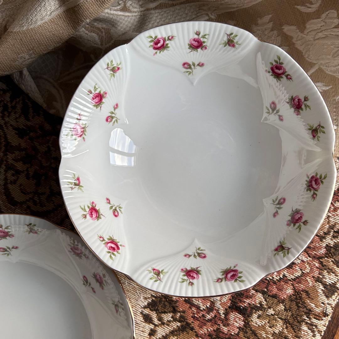 英国製 ...Rosalie 可憐な花びら金彩 ボウル5枚