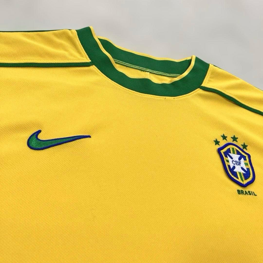 【美品】NIKE ブラジル代表 フランスW杯98 復刻 ユニフォーム