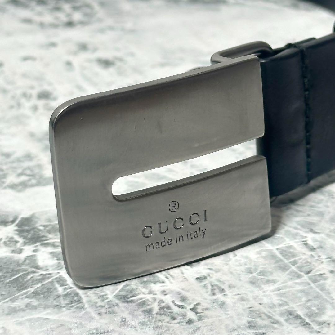 ⭐️OLD GUCCI⭐️GUCCI グッチ正規品 本革プ レートバックルベルト