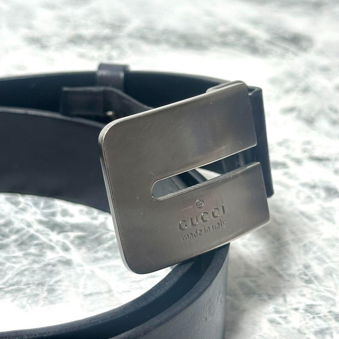 ⭐️OLD GUCCI⭐️GUCCI グッチ正規品 本革プ レートバックルベルト
